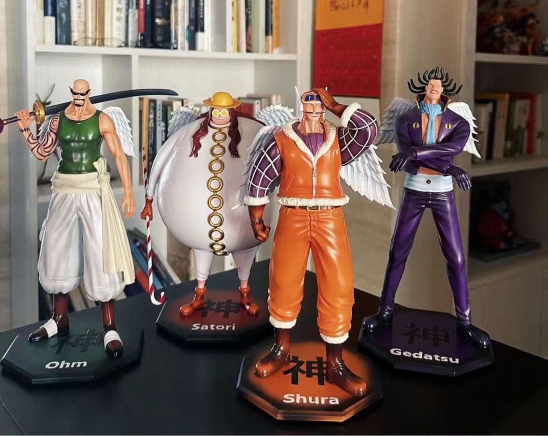 ワンピース シュラ オーム サトリ ゲダツ 4体 ガレージキット ガレキ スタチ ワンピース シュラ オーム サトリ ゲダツ 4体 ガレージキット ガレキ