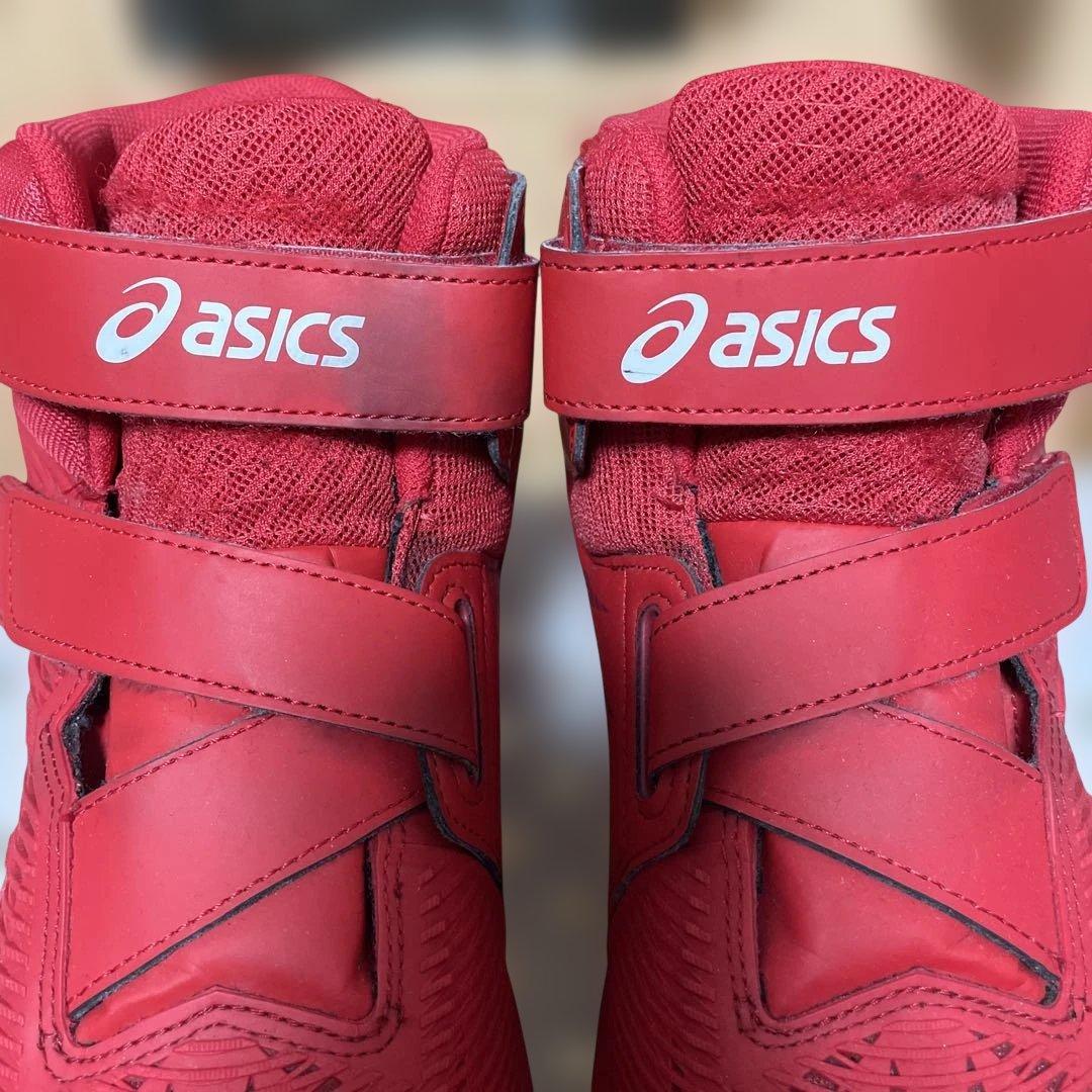 asics 赤 ハイカット安全靴 27.0cm