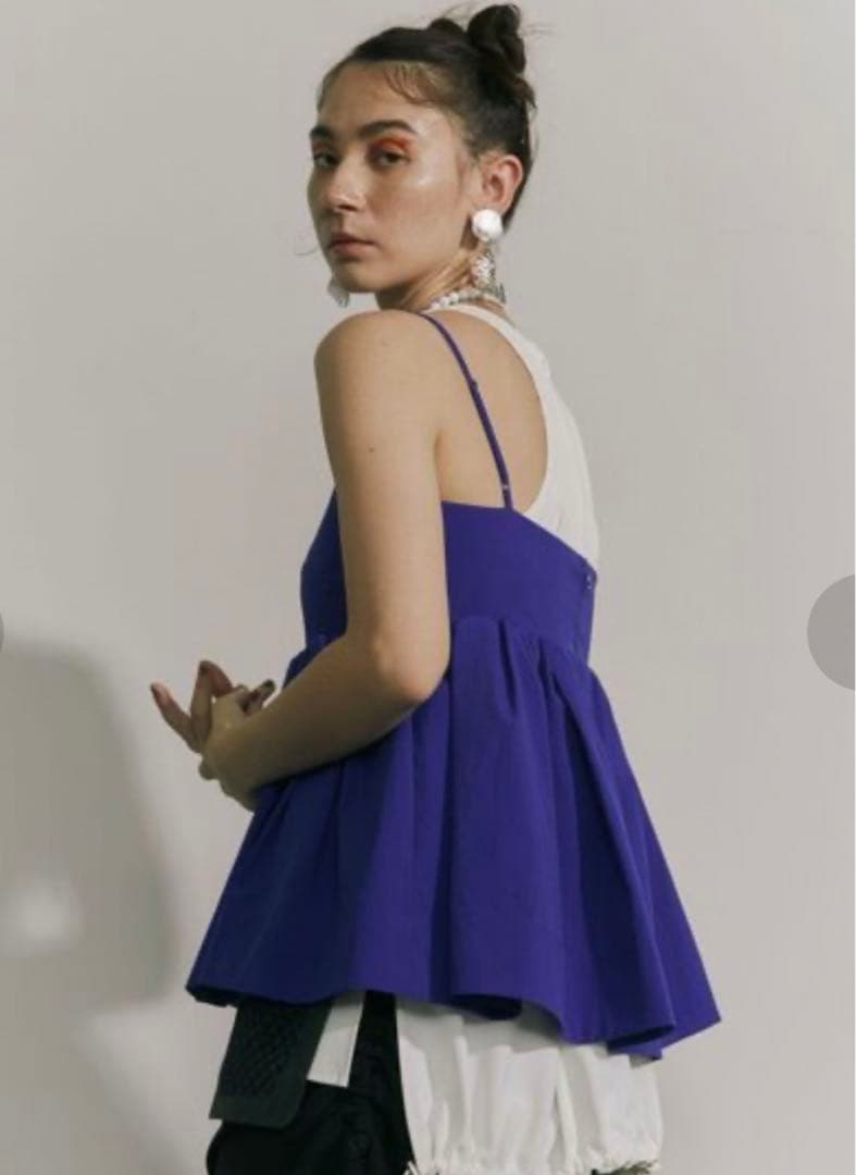 ★a★《新品未使用》UN3D シャツギャザーキャミソール