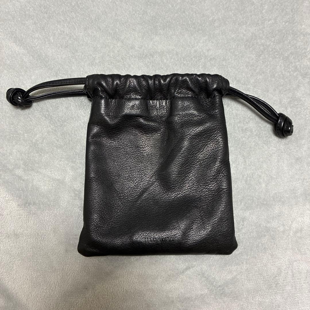 ワイルドスワンズ　ボーズ　M ドローストリングバッグ《ブレス》ラスティカーフ｜WILDSWANS(ワイルド