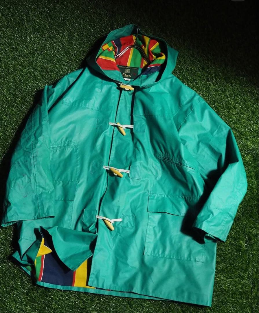 柿*児様 90s \"ORVIS\" enamel rain duffle coat