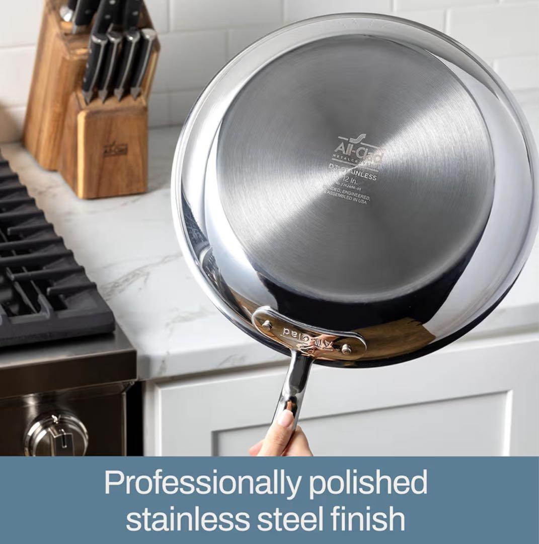 美品☆All-Clad オールクラッド☆ステンレス超高級フライパン☆24.5cm