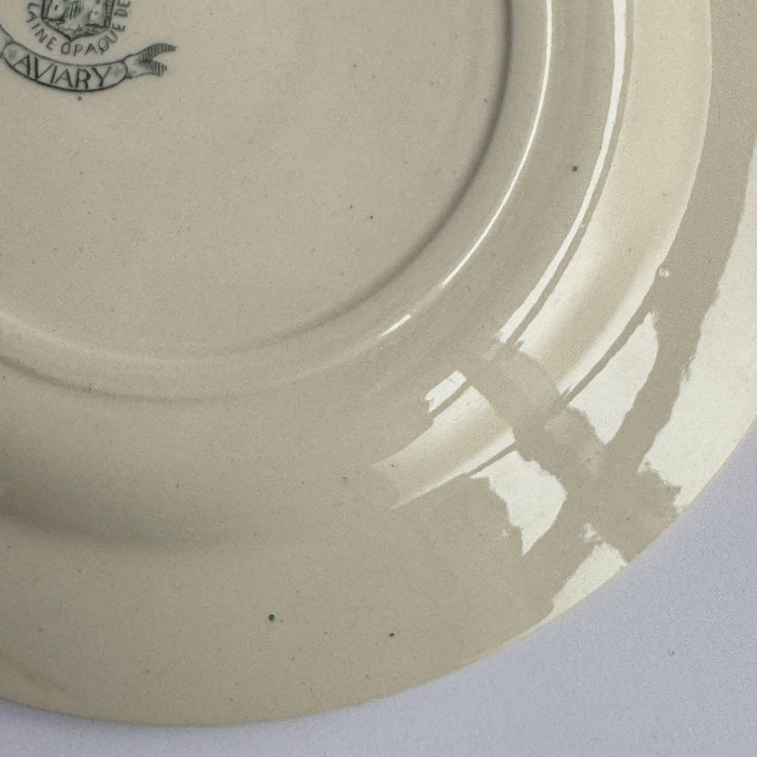 美品 フランスアンティーク Gien AVIARY ディナープレート - メルカリ