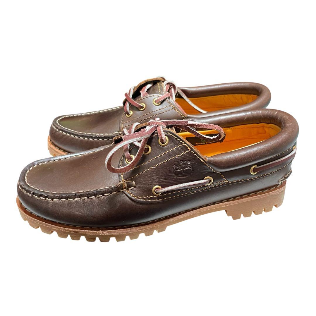 【新品】【未使用】24.5cm ティンバーランド 3eye モカシン ブラウン