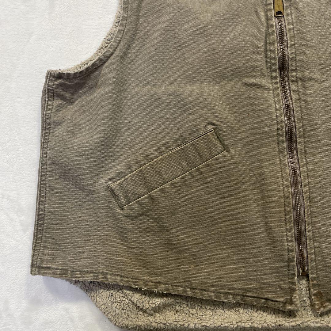 カーハート V13DES USA製 ダックベスト 裏地ボア XLベージュ - メルカリ