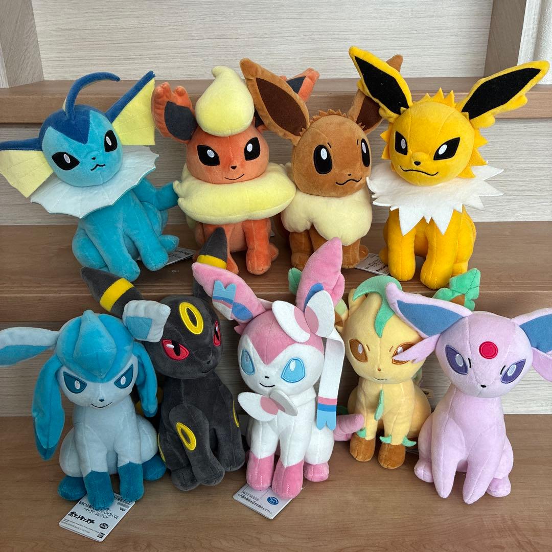 ポケモン イーブイフレンズ 全9種タグ付き もふぐっとぬいぐるみまとめ