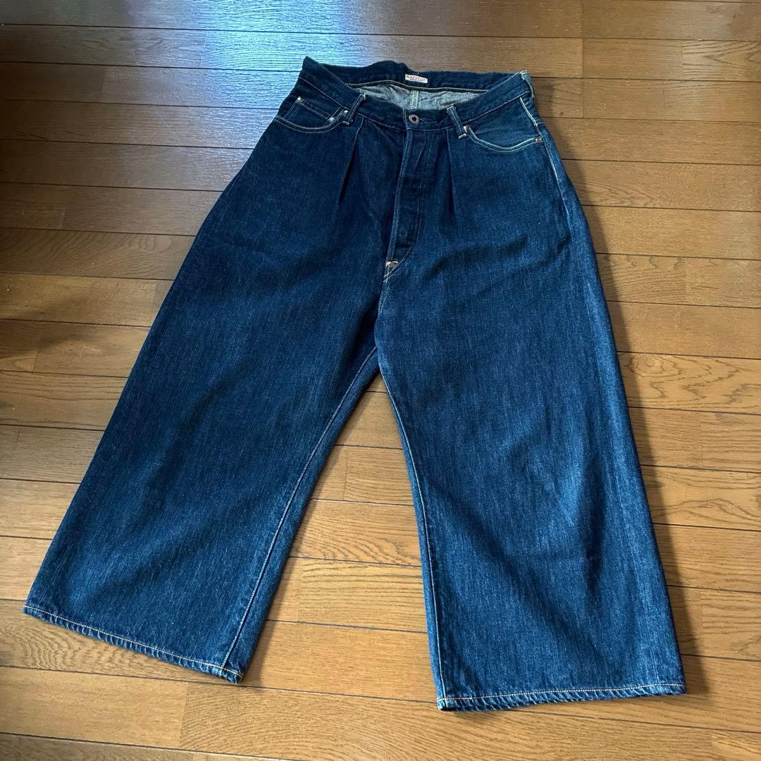 KAPITALキャピタル☆クロップドワイドデニムパンツ 袴パンツ - メルカリ