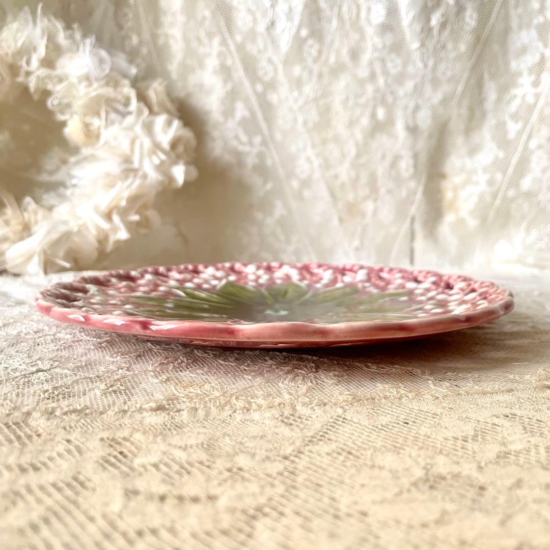 すずらんプレートピンク ヴィレロイ＆ボッホ バルボティーヌ検フランス