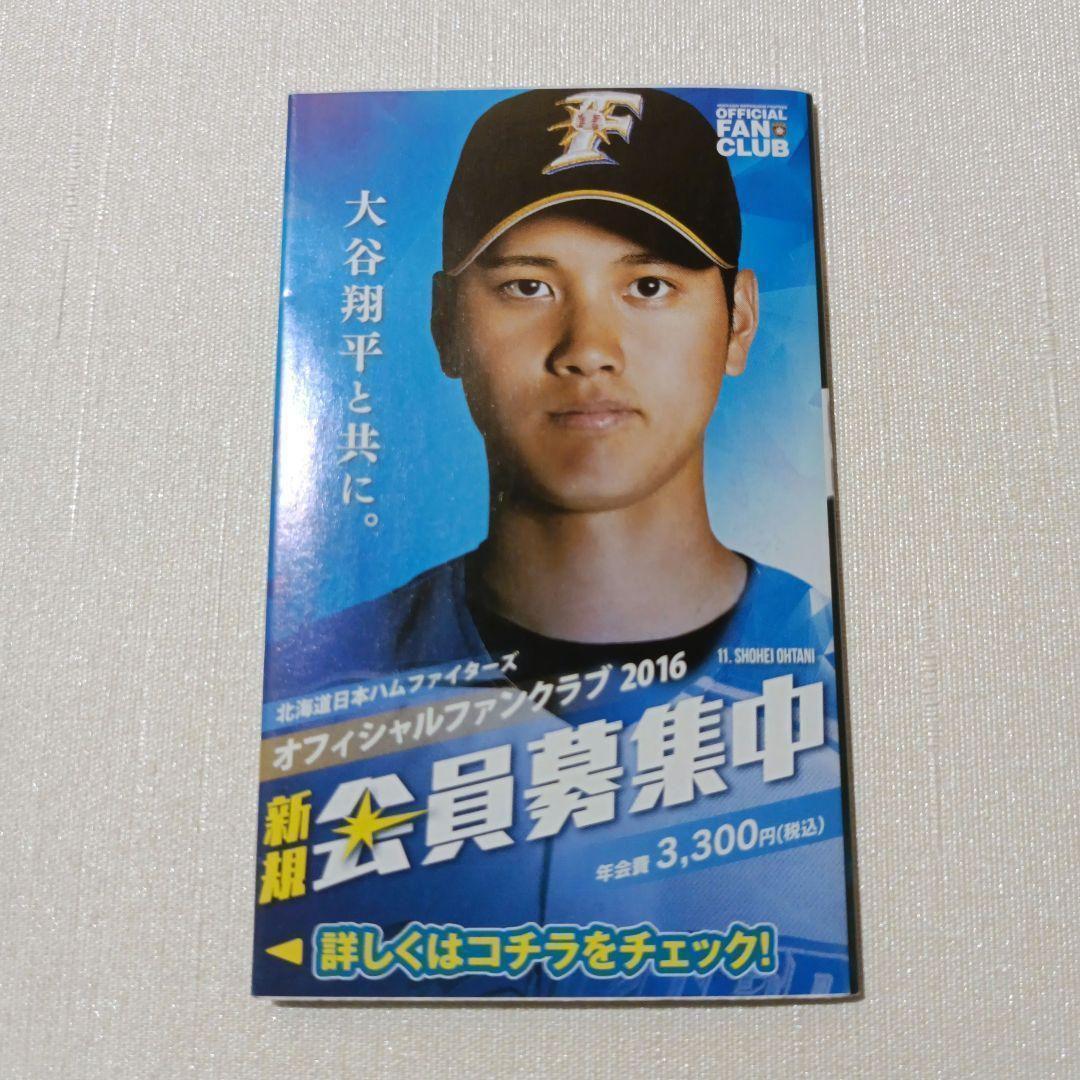大谷翔平選手 日本ハムファイターズ 試合日程＆選手名鑑 ミニ冊子