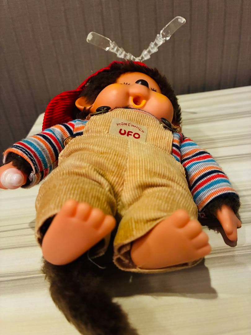 当時物 昭和レトロモンチッチ オーバーオール セキグチ ブルーアイ