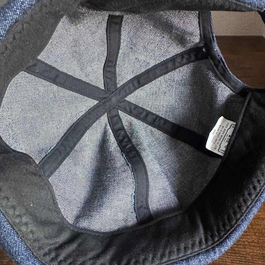 帽子 THE H.W.DOG&CO. denim roll cap indigo