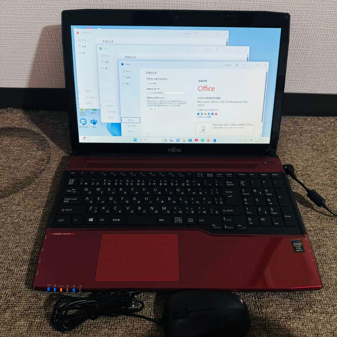 S216 富士通ノートパソコン i7 SSD高速 Windows11オフィス付き - メルカリ