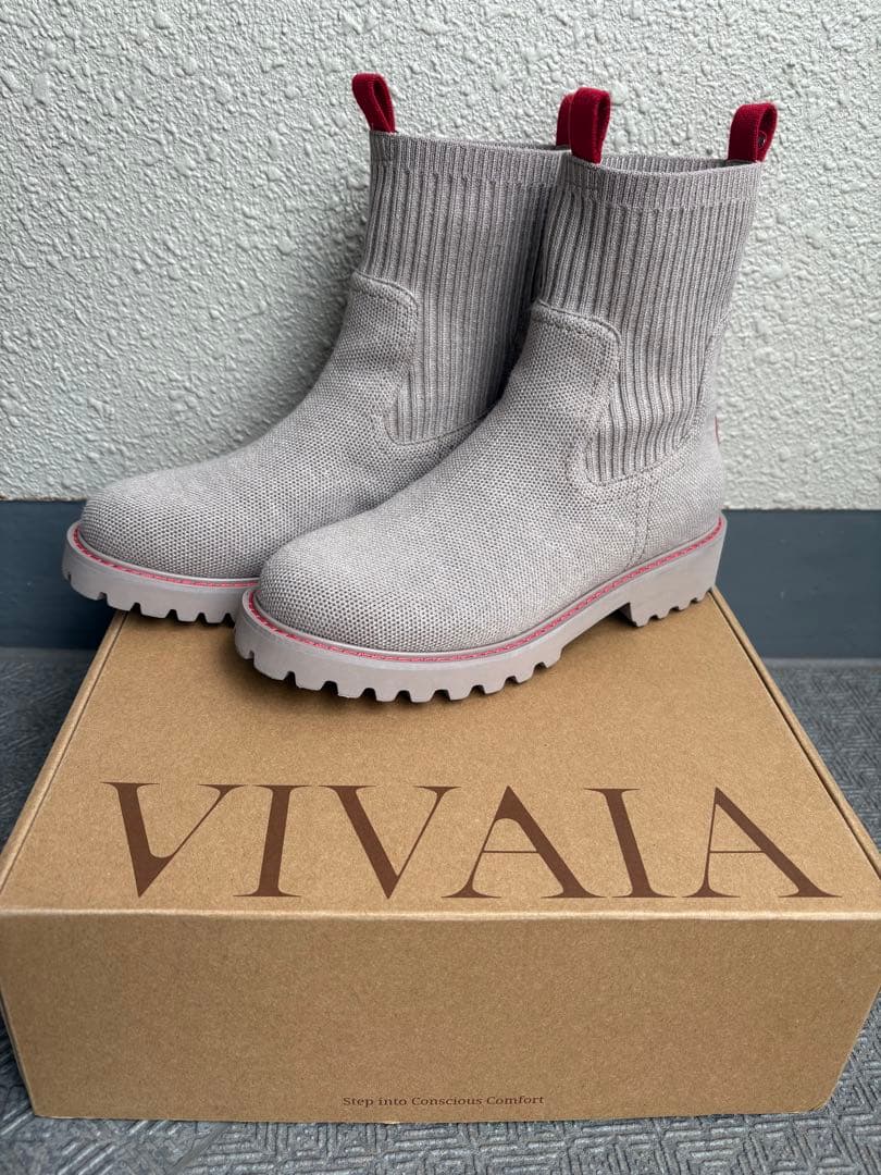 VIVAIA】Flora ラウンドトゥ 撥水加工 ラグソール アンクルブーツ