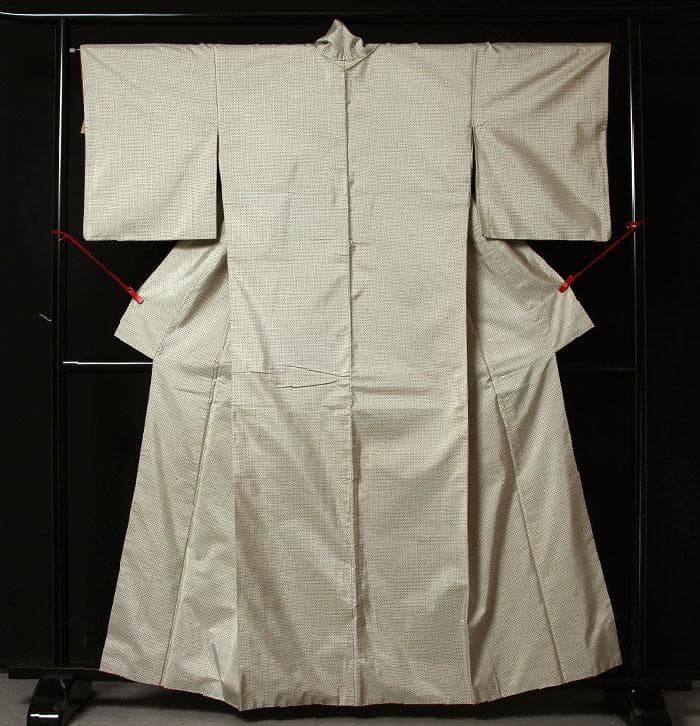 7816□ 本場白大島紬 経緯男絣 美品