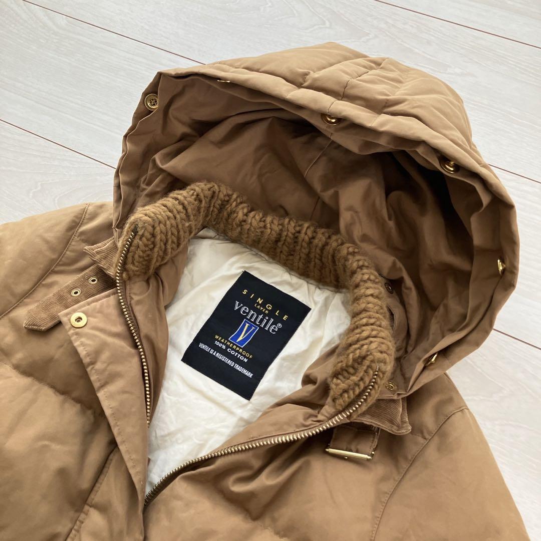 ドレステリア ベンタイル素材 レディース ファー付 ダウンコート 38