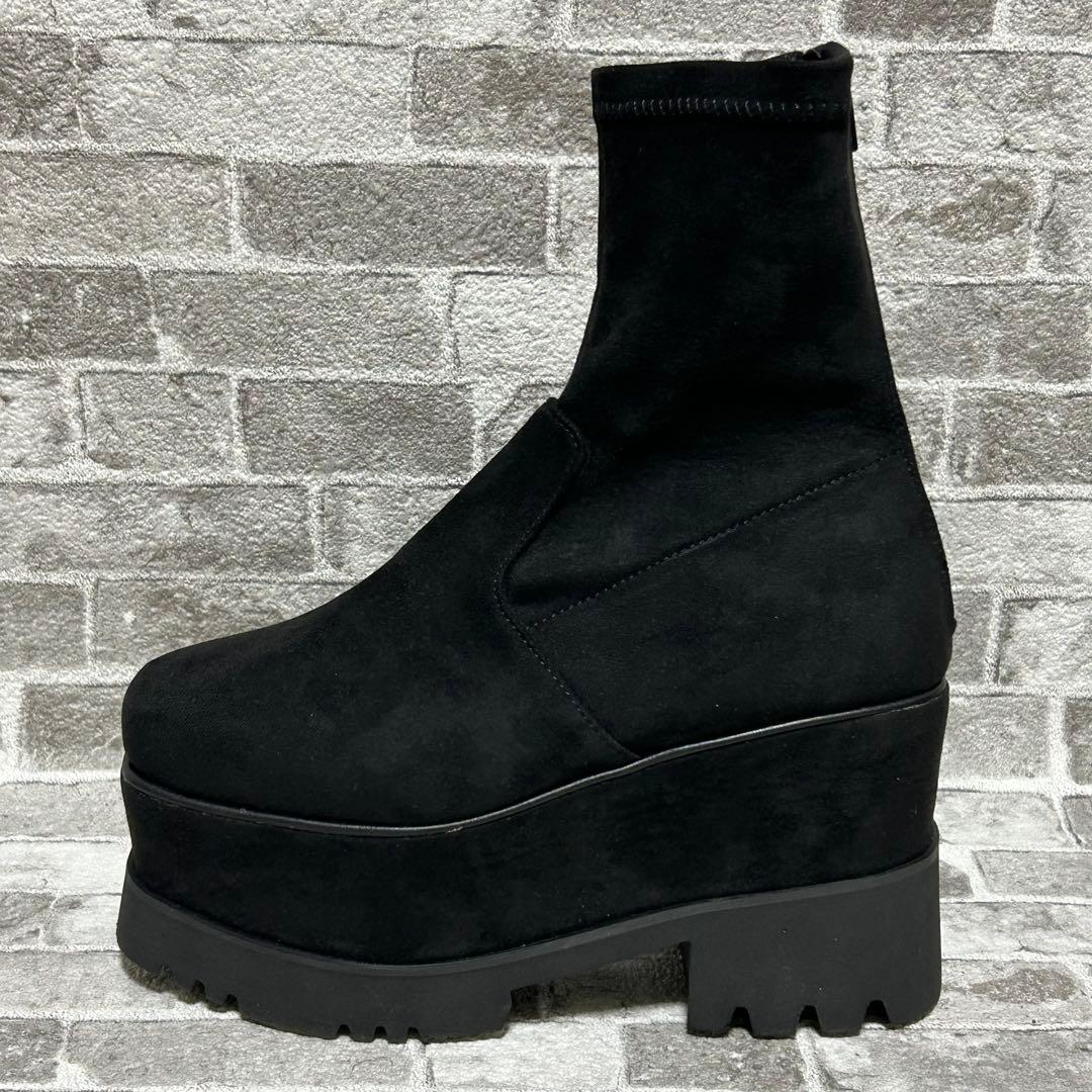 MURUA ムルーア プラットフォームスエードブーツ　バックジップ　22.5cm