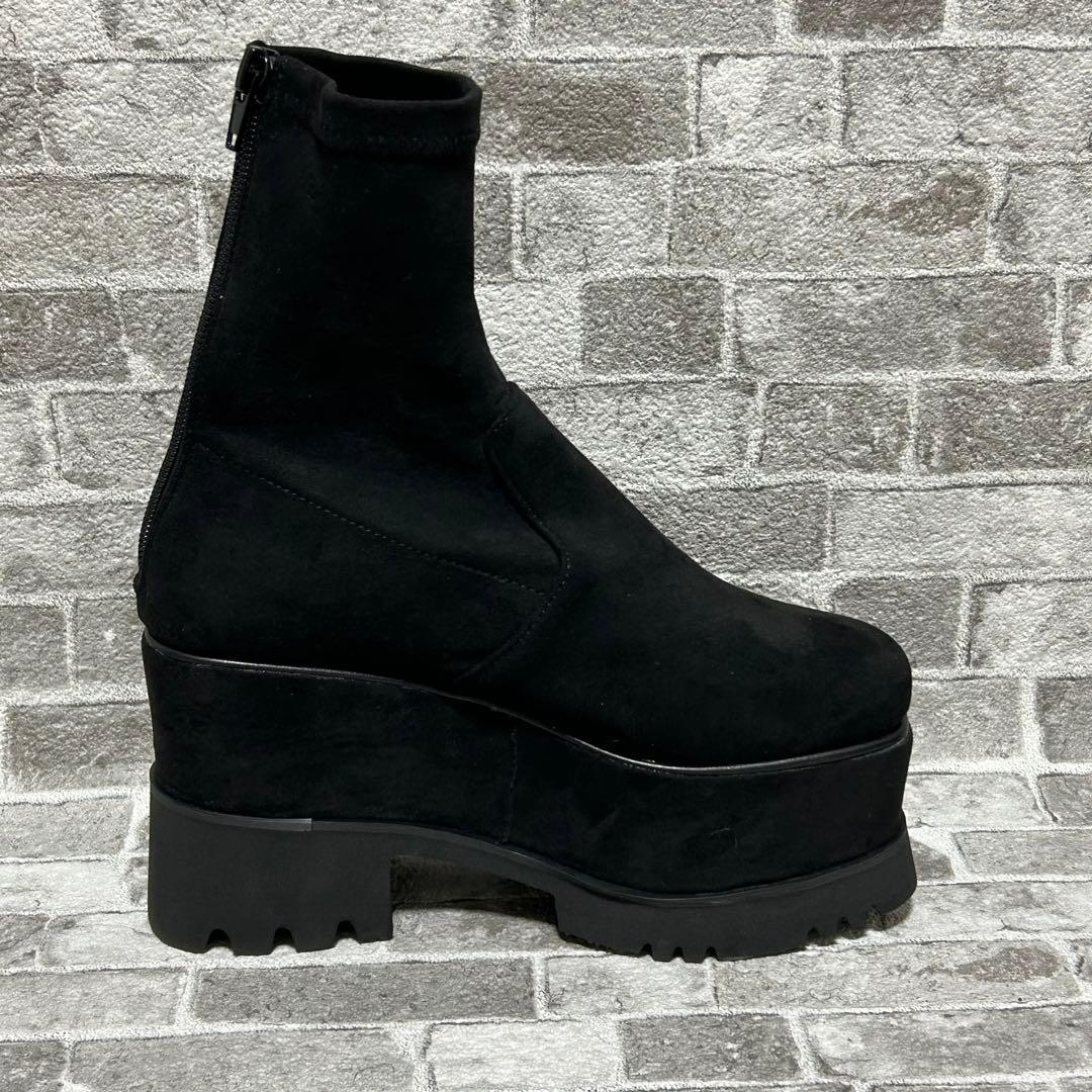 MURUA ムルーア プラットフォームスエードブーツ　バックジップ　22.5cm