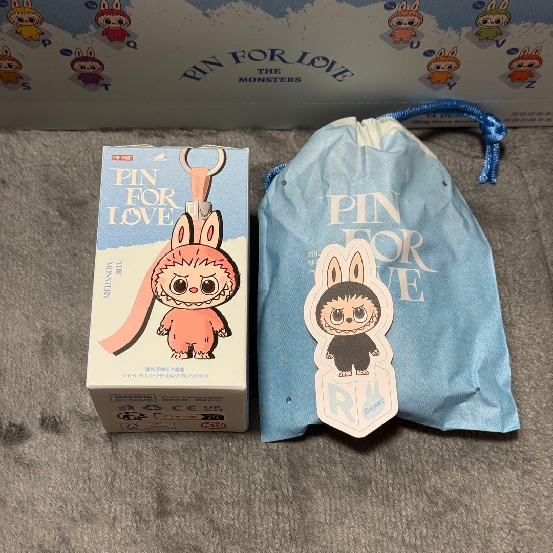 ポップマート ザ モンスターズ ラブブ ピン フォー ラブ R ブラック 黒