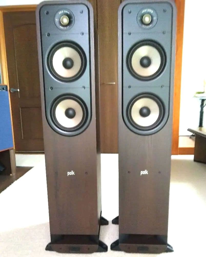 ❇美品❇ Polk ES55 ブラウン ペア ❇メーカー保証期間内の商品 Polk Audio ES55 ブラウン ペア トールボーイスピーカー Signature