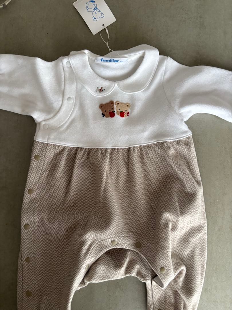 ファミリア familiar カバーオール 60cm 新品未使用 - メルカリ