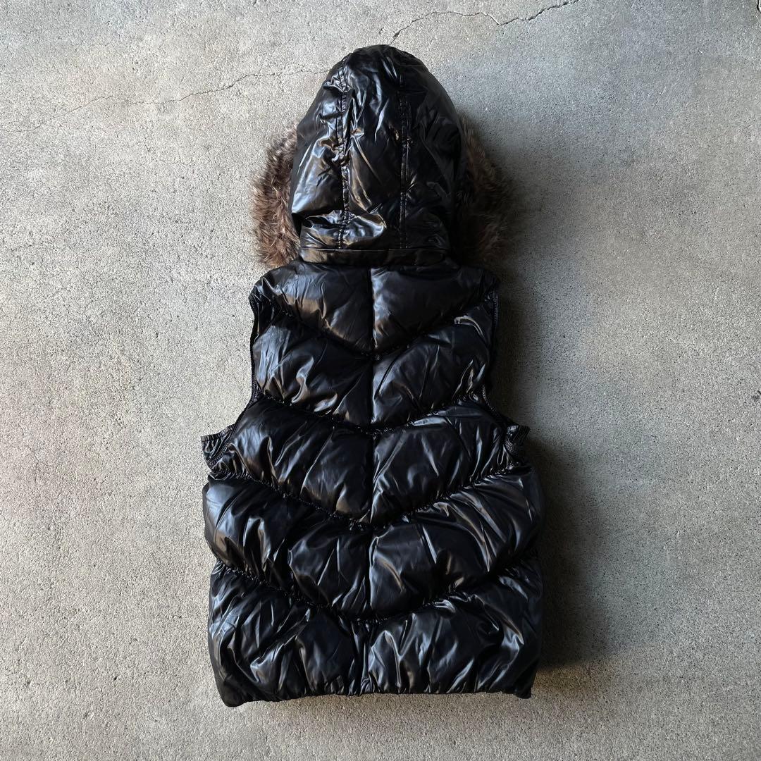 00s old gap ファー ダウン ベスト 光沢 y2k archive - メルカリ