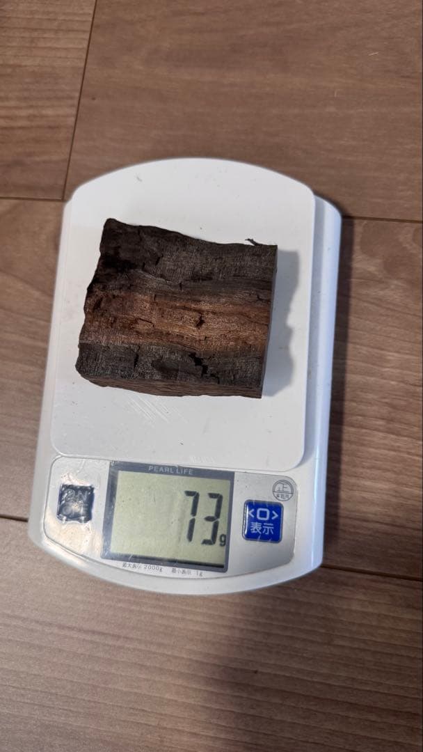 寺院保管　六国五味《伽羅》落款印付き　73g 香木　沈香　茶道具　ベトナム産