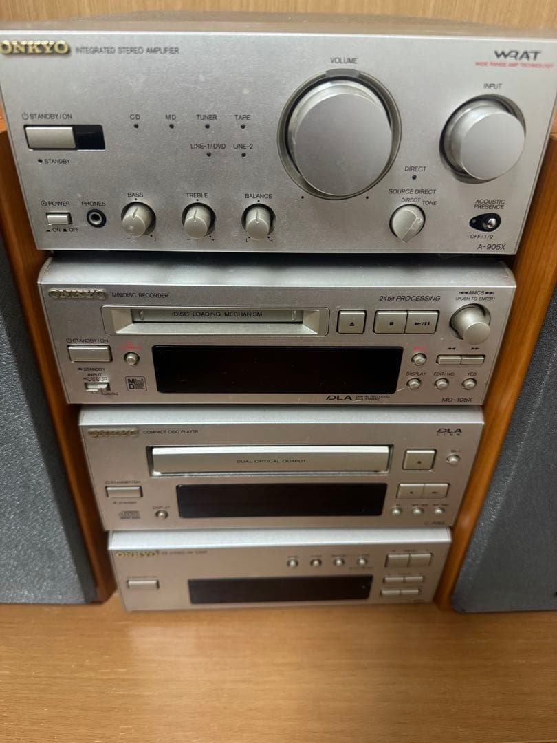 オンキョウ ONKYO コンポセット D-062AX A-905X MD-105 - メルカリ