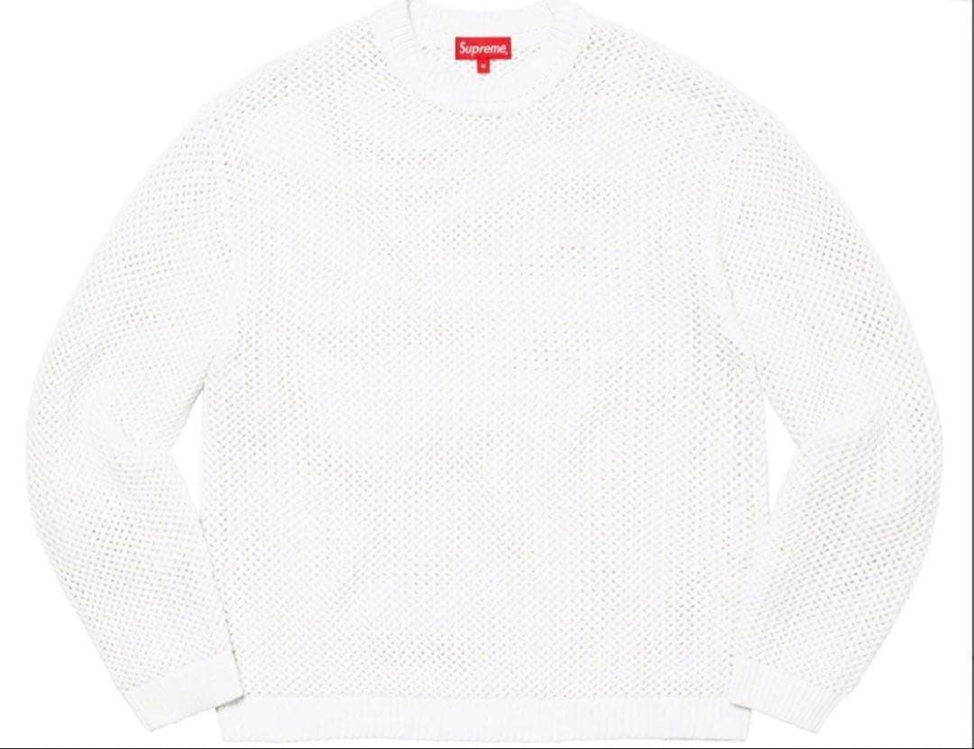 S*-様 Open Knit Small Box Sweater 白 XL 2026年最新】supreme open knit small box sweaterの人気アイテム