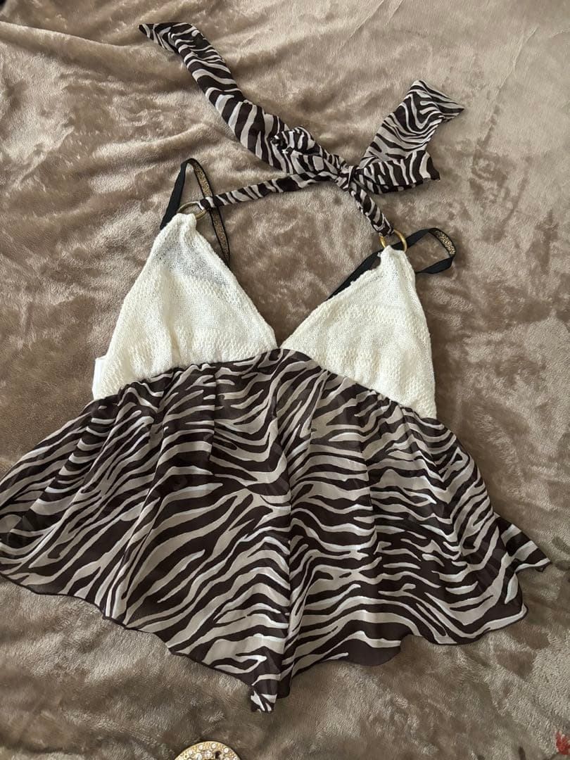 d.i.a ギャル服 ゼブラ柄 クロスストラップキャミソール キャミソール ゼブラ トップス[品番：JCSW0000744]｜JOCOSA（ジョコサ