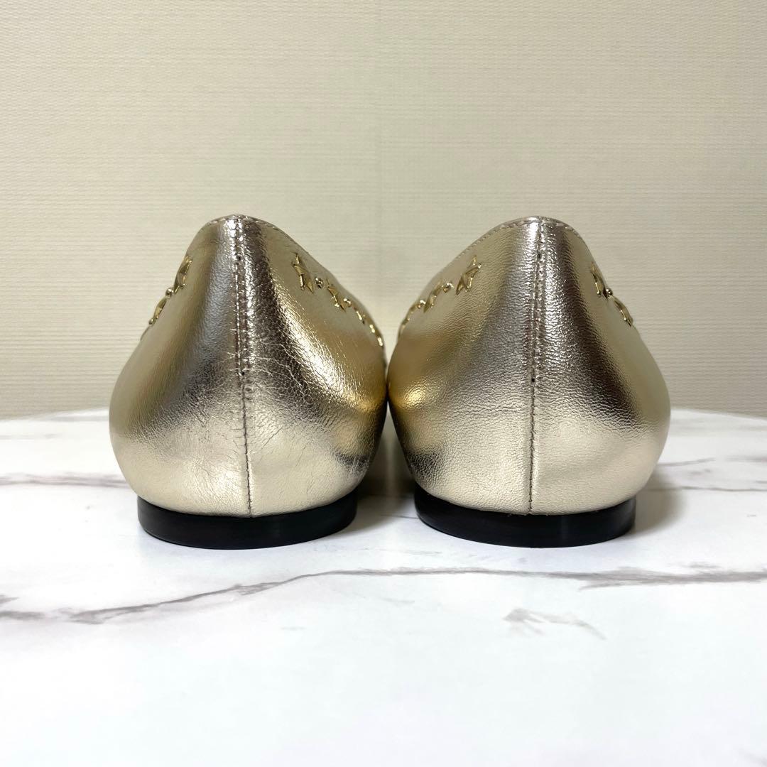 80%OFF‼️8/24まで!新品JIMMY CHOO 38.5ALINAゴールド - メルカリ