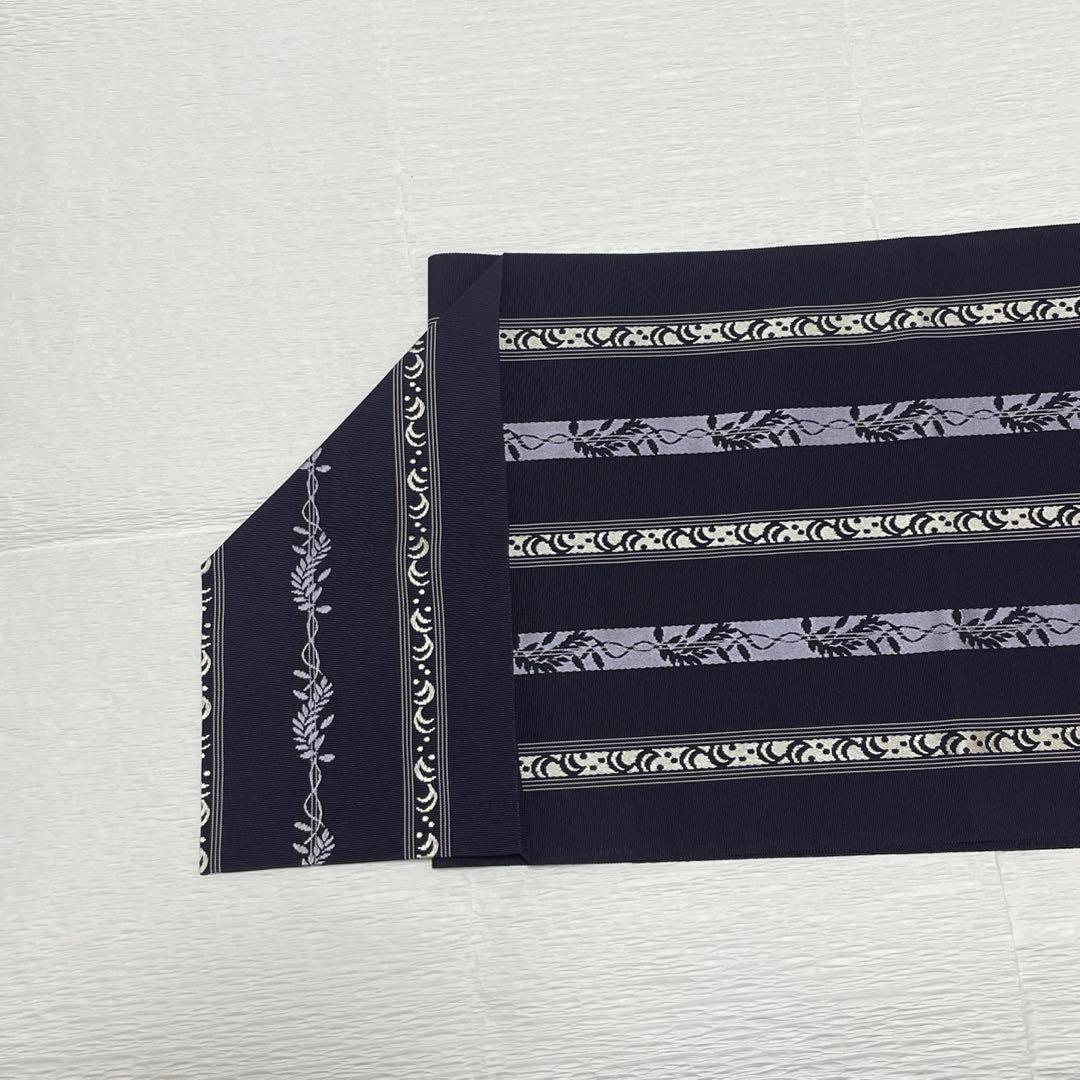 博多帯 八寸名古屋帯 368cm 紫け - メルカリ