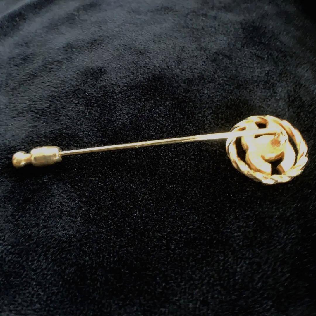CHANEL ヴィンテージ シャネル ピンブローチ ラインストーン ココ