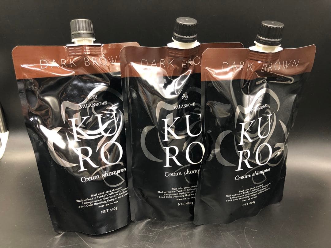 Z65 KURO VR クロクリームシャンプー　ダークブラウン　400g×3 楽天市場】【LINEお友だち追加で500円クーポン】白髪染め シャンプー
