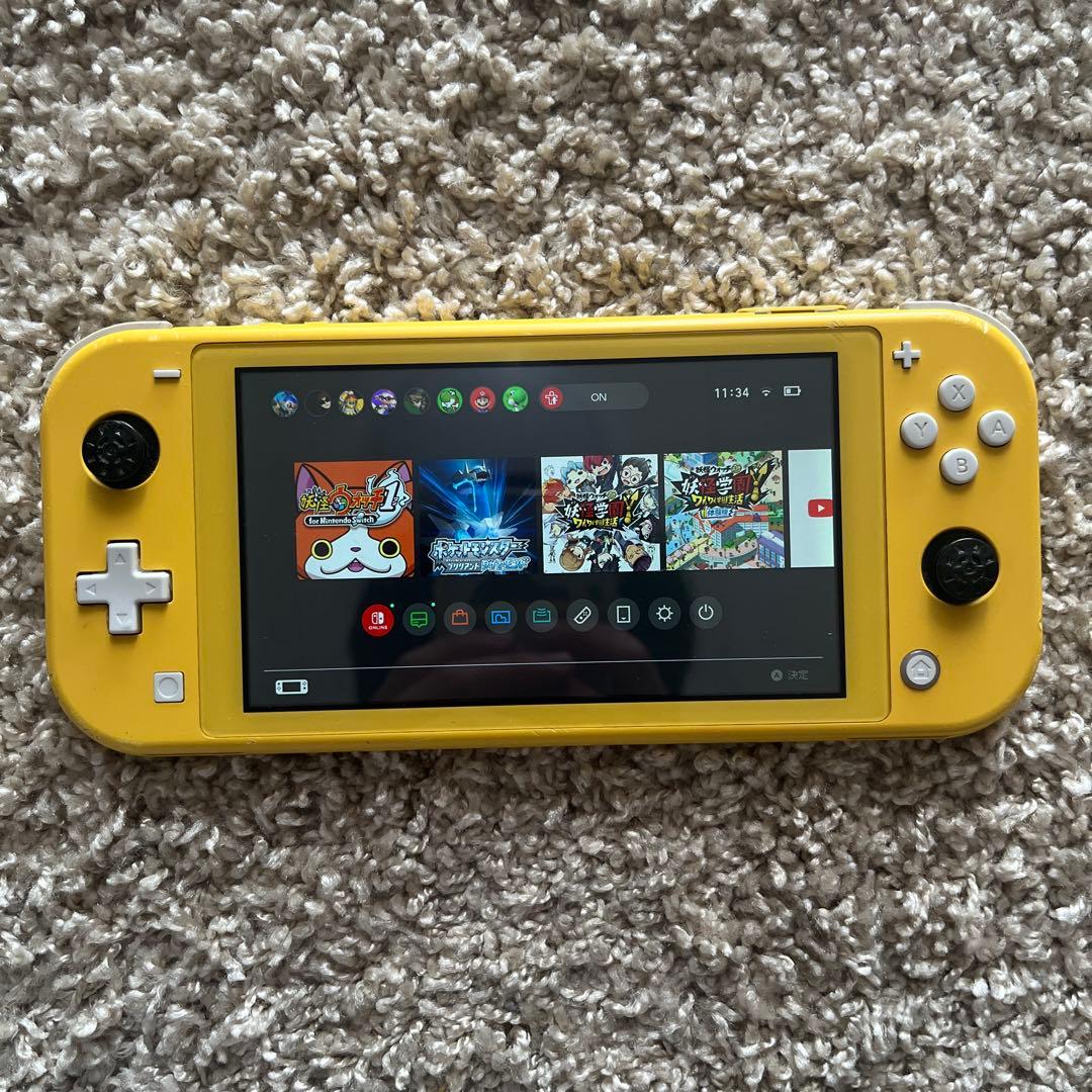 Nintendo Switch ライト　イエローカラー　見守り設定付き Amazon.co.jp: 【整備済み品】 Nintendo Switch Lite 本体 イエロー