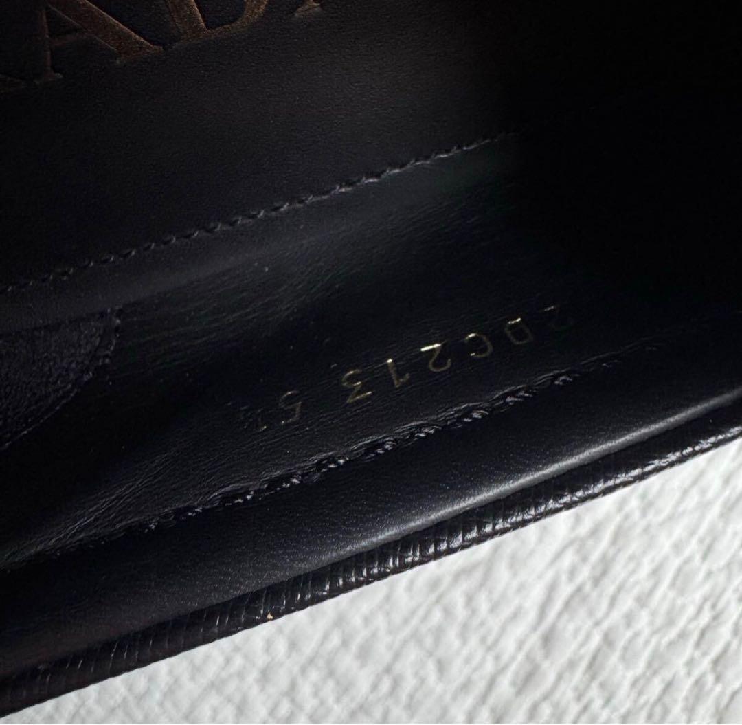美品 高級 PRADA サフィアーノ ローファー ロゴ黒 レザー 25.5cm