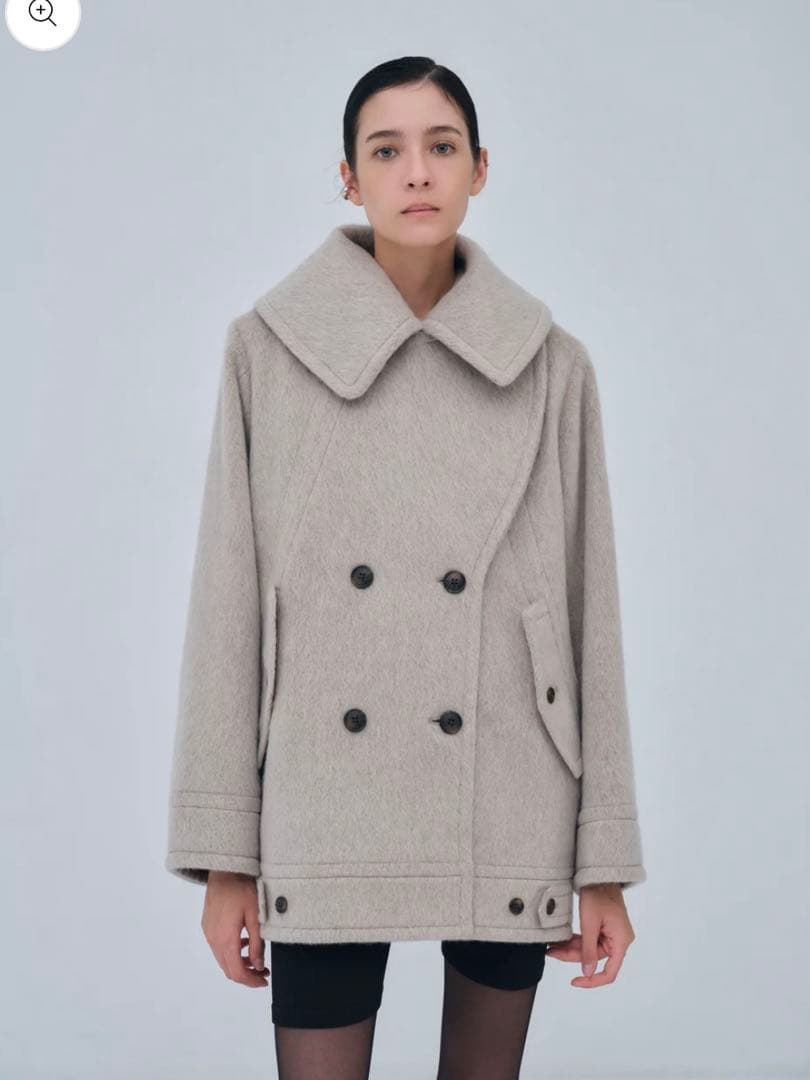 新品♡Signature Wide Lapel Mid Coat Signature Wide Lapel Mid Coat – L'AUBE BLANC