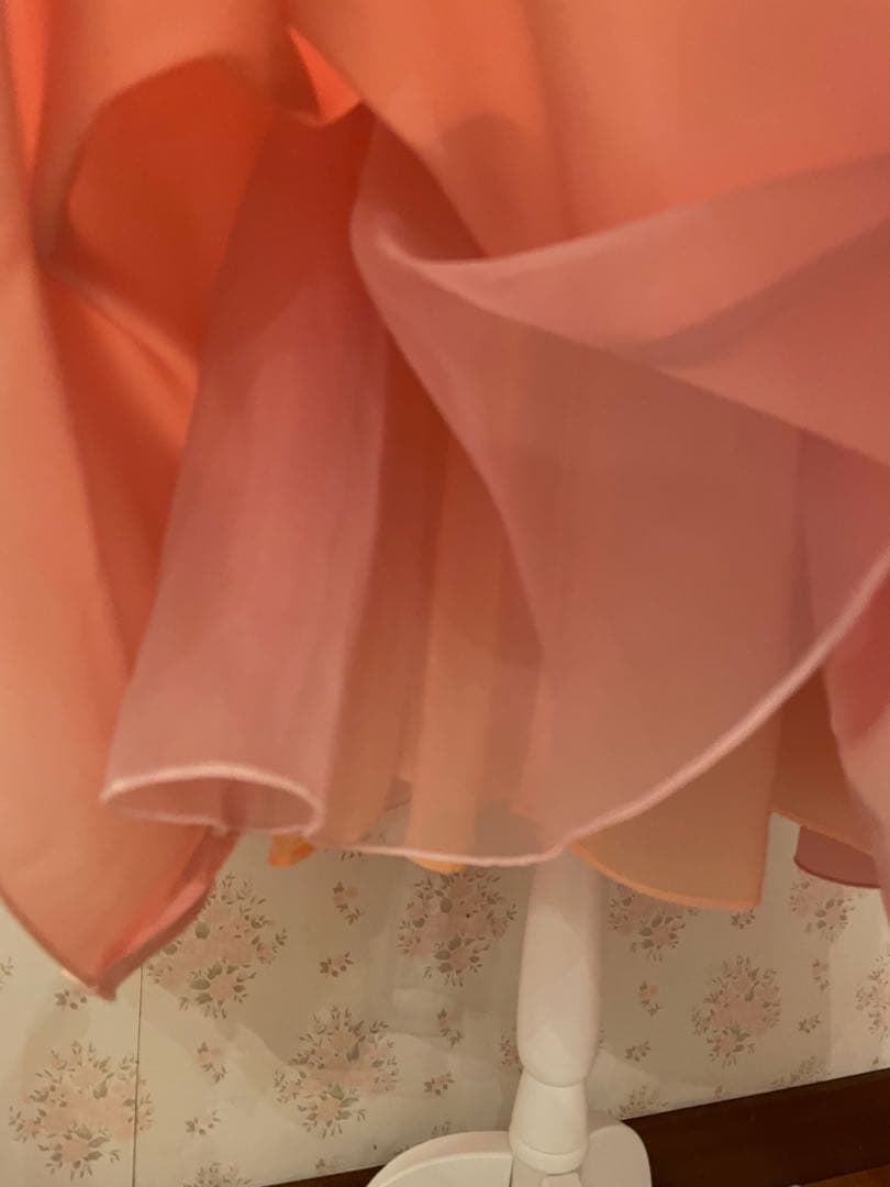 Rene 膝丈フレアワンピース サーモンピンク 36 新品未使用 - メルカリ