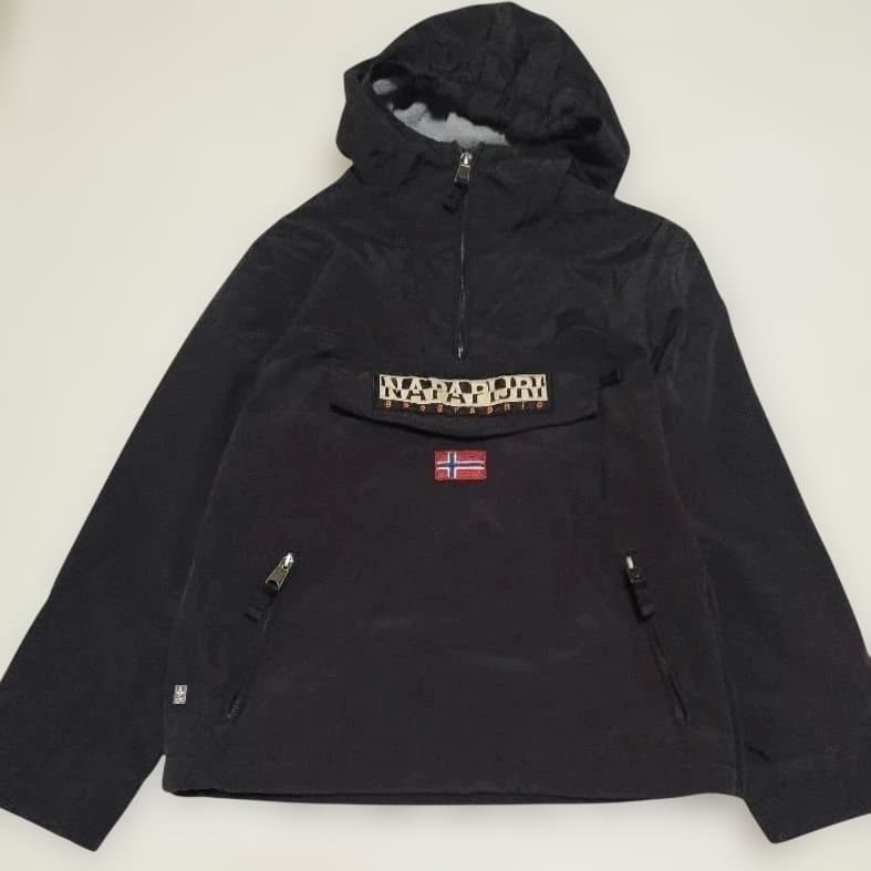 希少レア　NAPAPIJRI　ナパピリ　ウインドジャケット　黒　140 フリース Napapijri（ナパピリ） NAPAPIJRI NAPA BY MARTINE ROSE BLUE SILVER