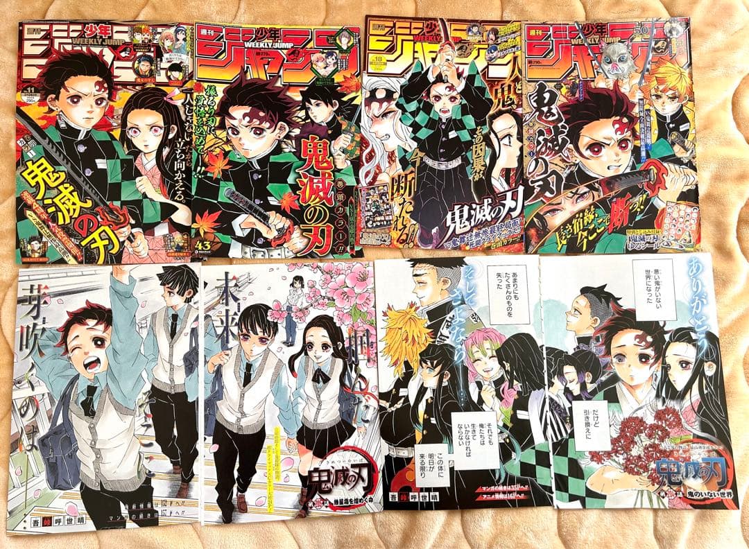 ジャンプ本誌 鬼滅の刃 カラーイラスト扉絵切り抜き - メルカリ