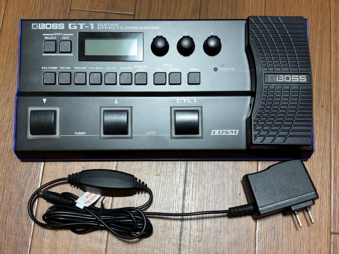 【アダプター付】BOSS GT-1 ボス マルチエフェクター BOSS マルチエフェクター GT-1 + 純正アダプター ヘッドホン KHP-001