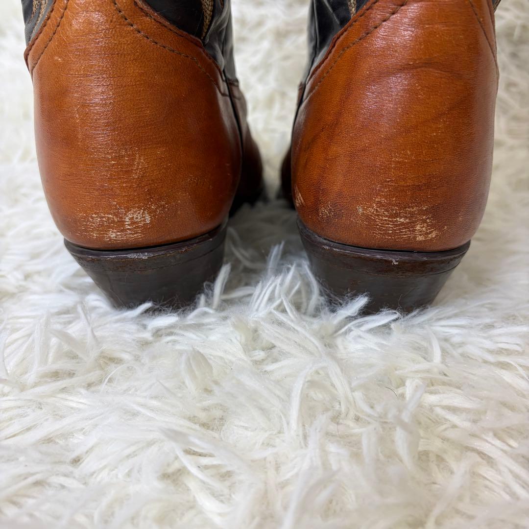 トニーラマ ウエスタンブーツ レザー USA製 ブラウン 23.5cm
