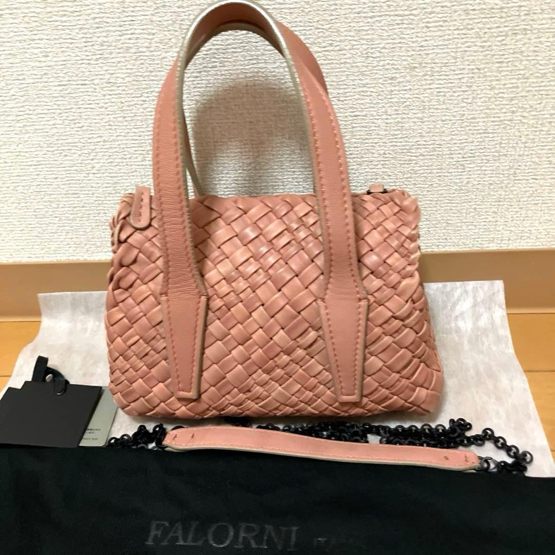 ファロルニ　バッグ ファロルニの上質イントレチャート バッグ CLEMENTINE｜送料無料|BLACK