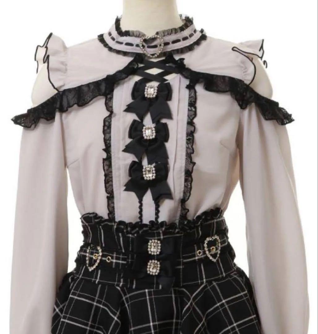 LIZLISA 3つリボンハートチョーカーブラウス - メルカリ