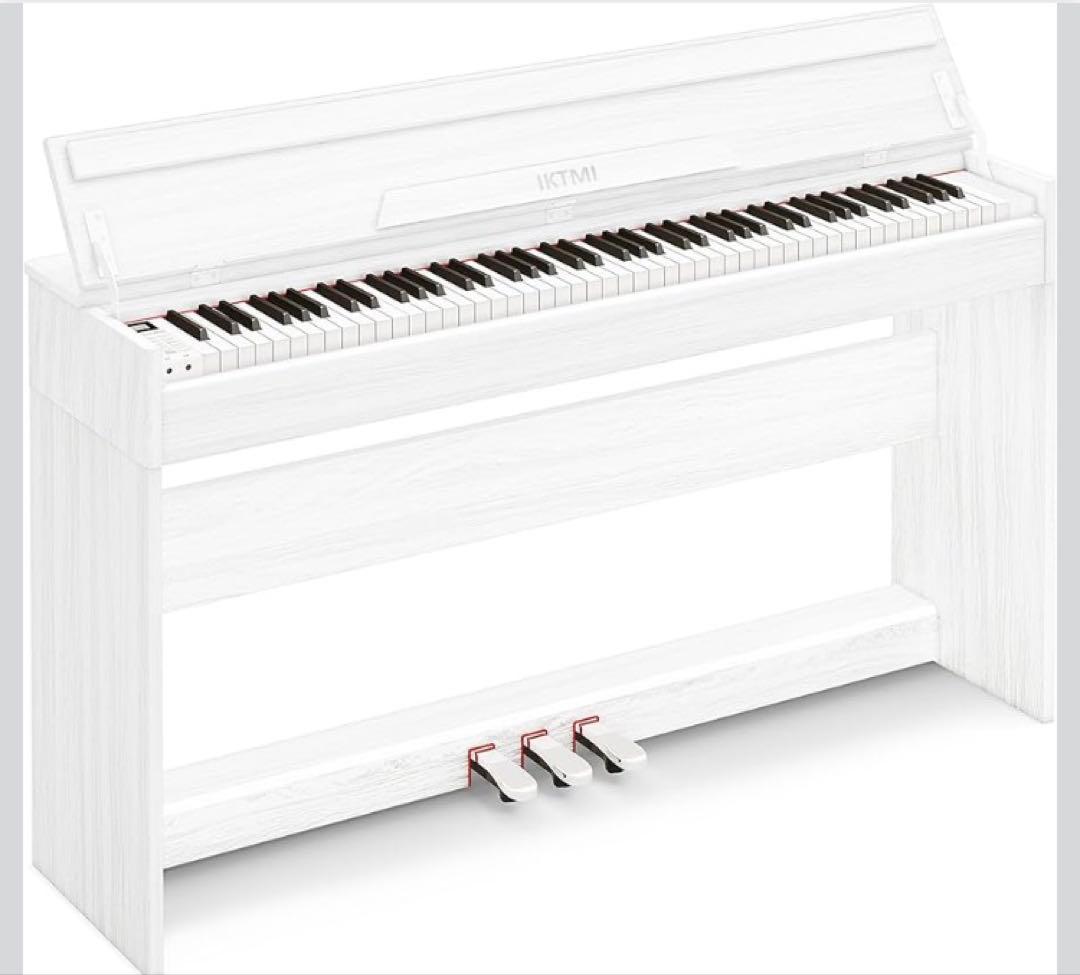 断捨離様へ【美品】IKTMI ホワイト電子ピアノ 128リズム搭載 - メルカリ