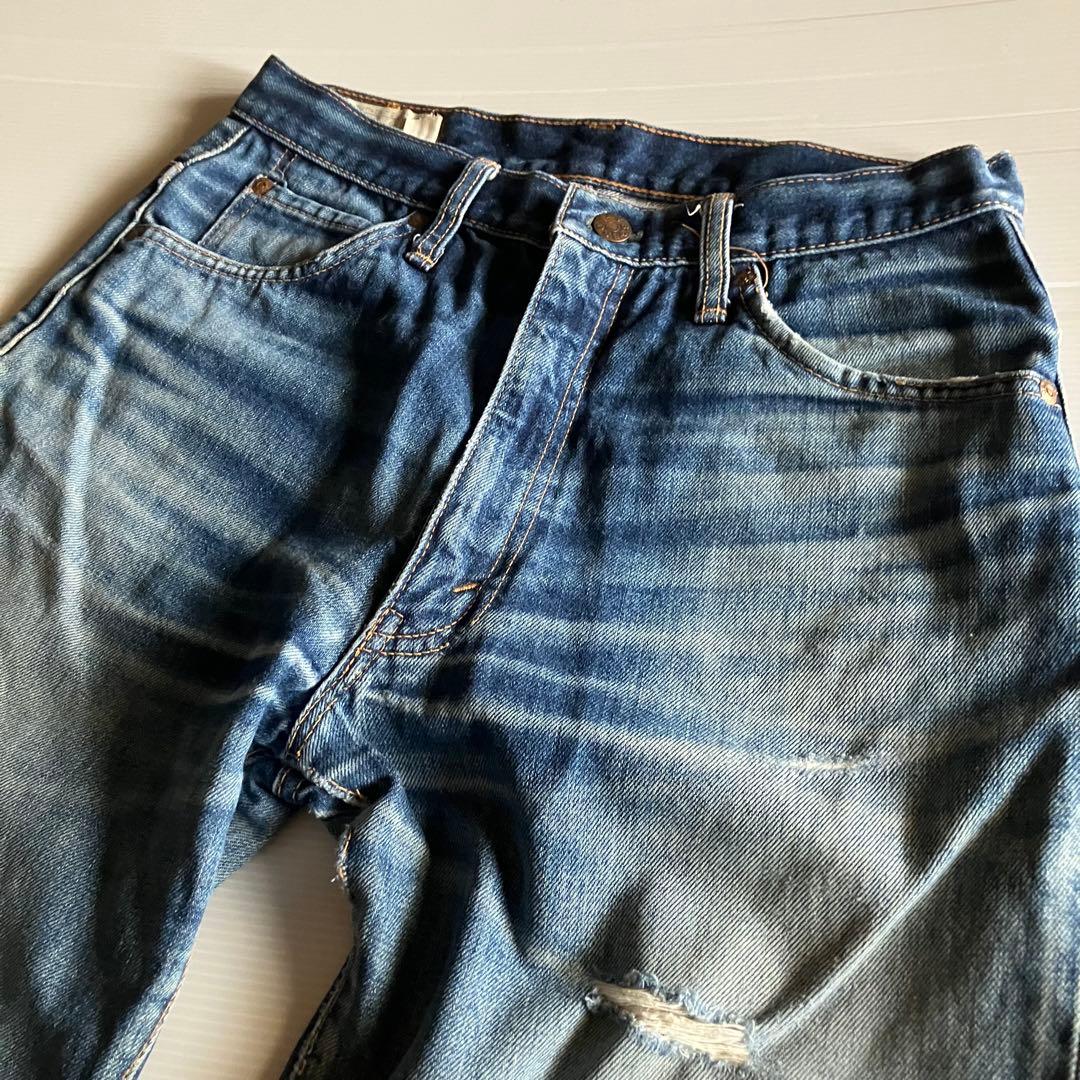 70s80s archive BOBSONダメージ鬼ヒゲ蜂の巣フレアデニムy2k - メルカリ