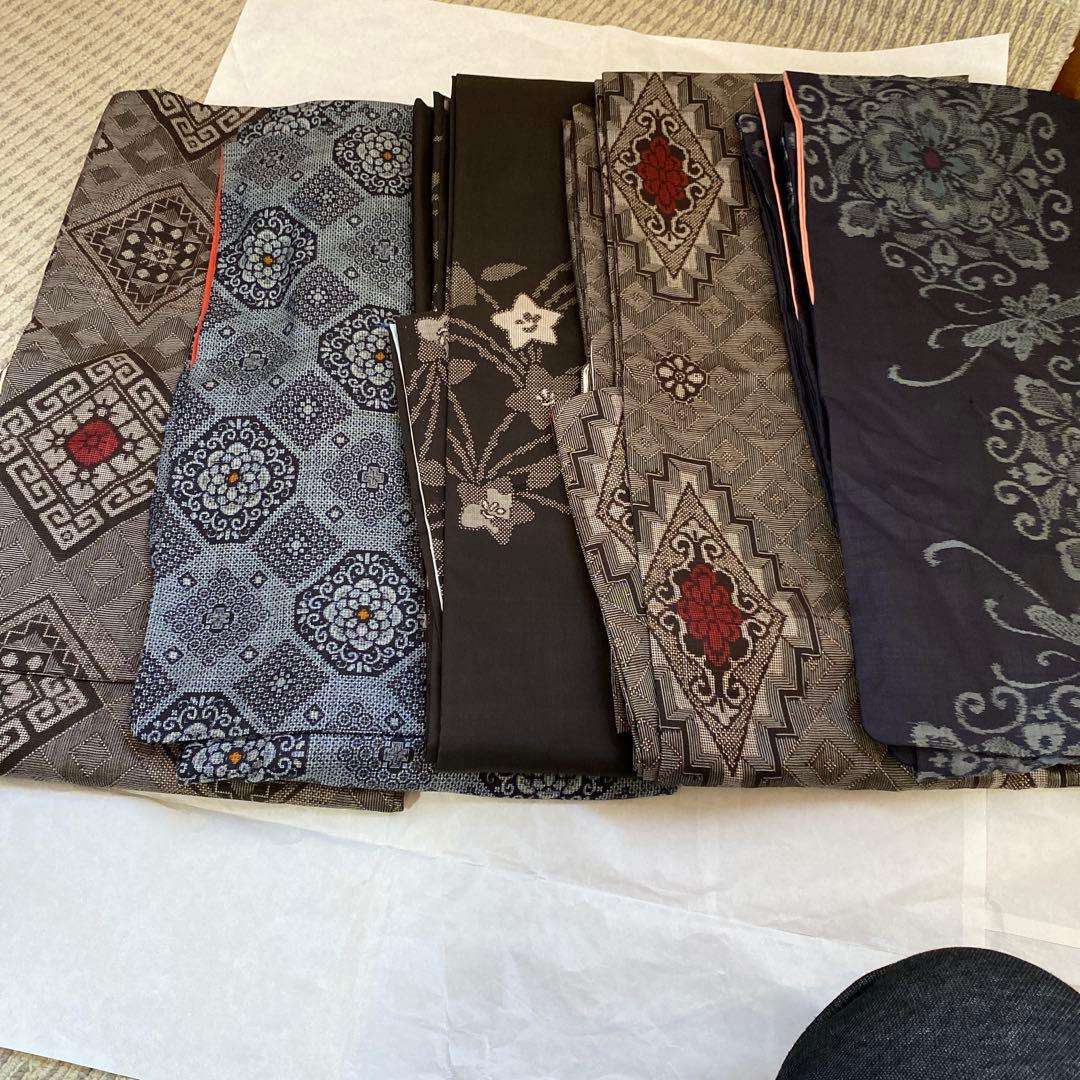 龍郷 アンティーク大島 地空き 大島紬 5枚まとめ売り - メルカリ