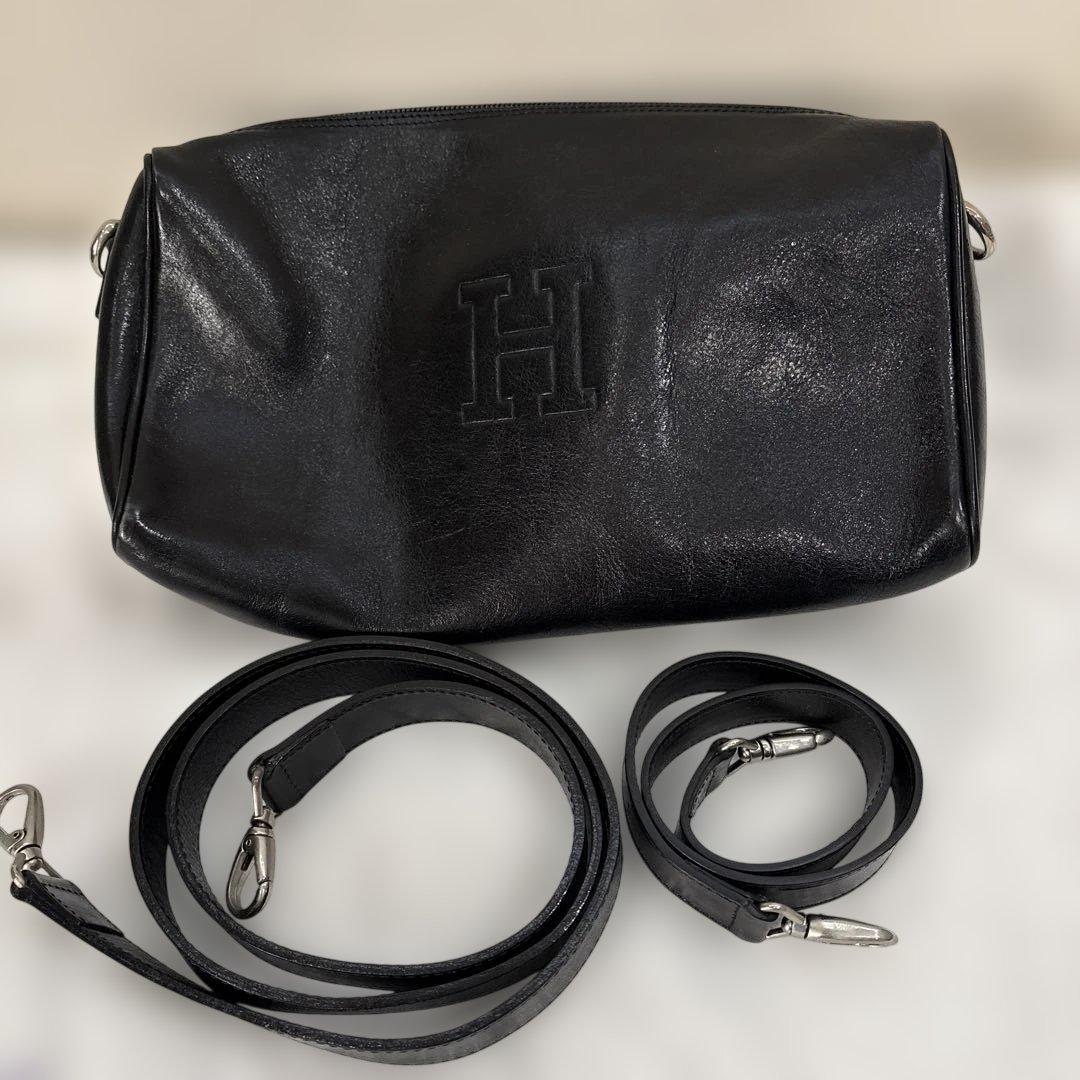 HIROFUショルダーバッグ　黒 HIROFU（ヒロフ） ショルダーバッグ バッグ 「ヴィータ」レザー