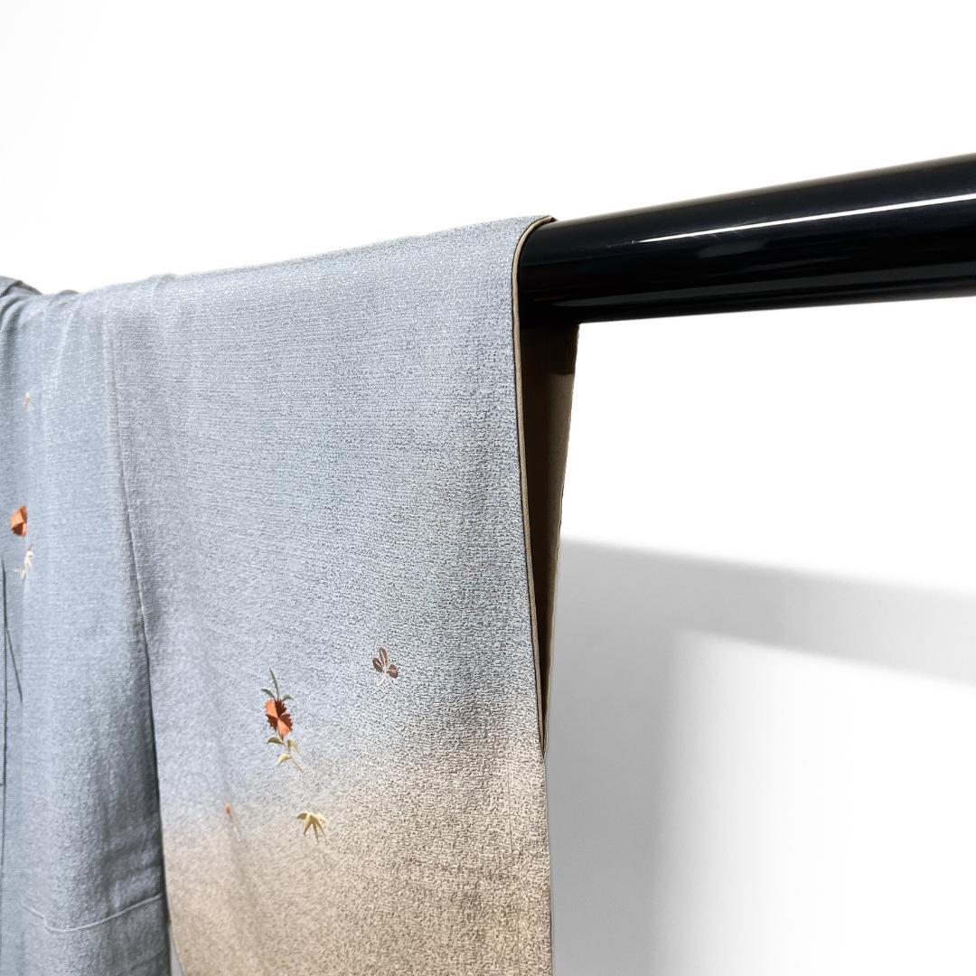 未着用 付け下げ 刺繍 御所車 松 竹 花 紋無し 着物 123b d ms - メルカリ