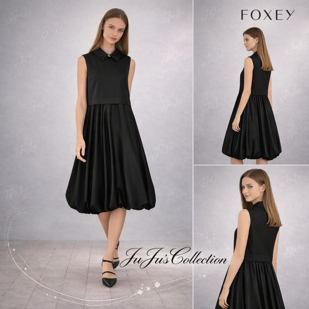 未使用☆FOXEY/フォクシー ドレス テイラー 40ブラック '24年掲載商品