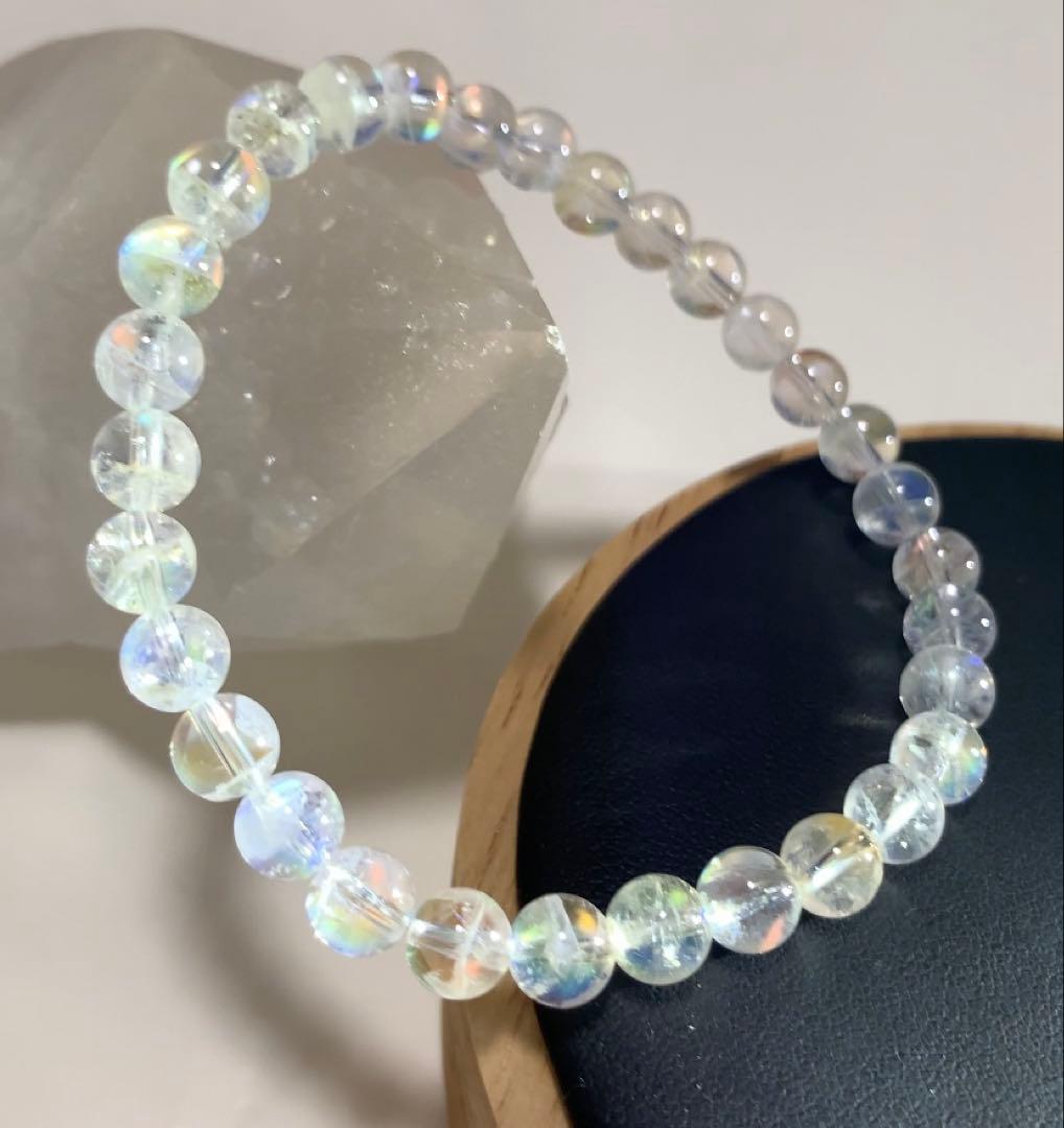 ★三月桜 さま★《極上》①マダガスカル産　ホワイトラブラドライト　ブレス